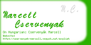 marcell cservenyak business card